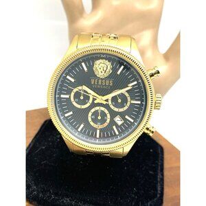 Versus by Versace Men's Watch VSP971021 Chronograph Quartz Gold Steel 45mm